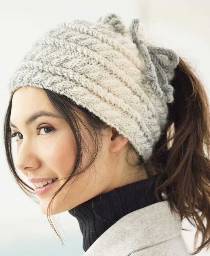 Free ponytail knit hat pattern