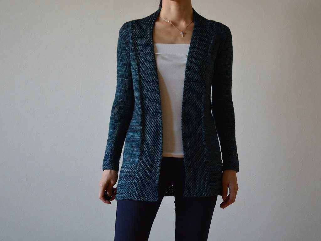 One piece cardigan knitting pattern free