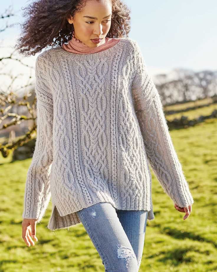 Aran knit sweater pattern