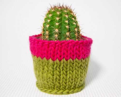 Flower pot knitting pattern