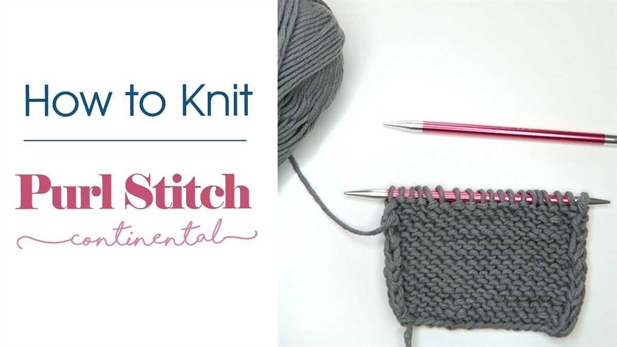 Knit and purl pattern