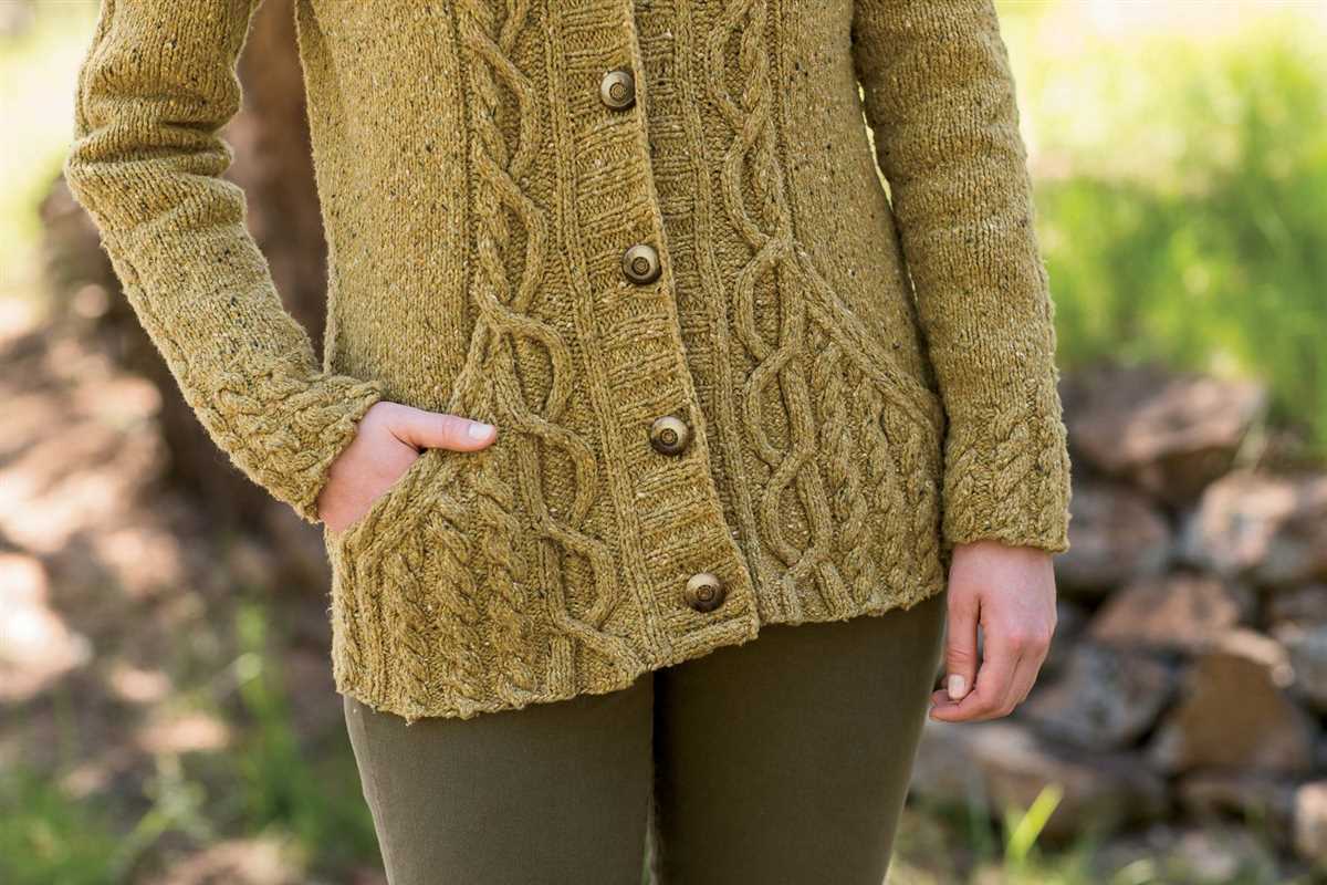 Knitting machine cardigan pattern