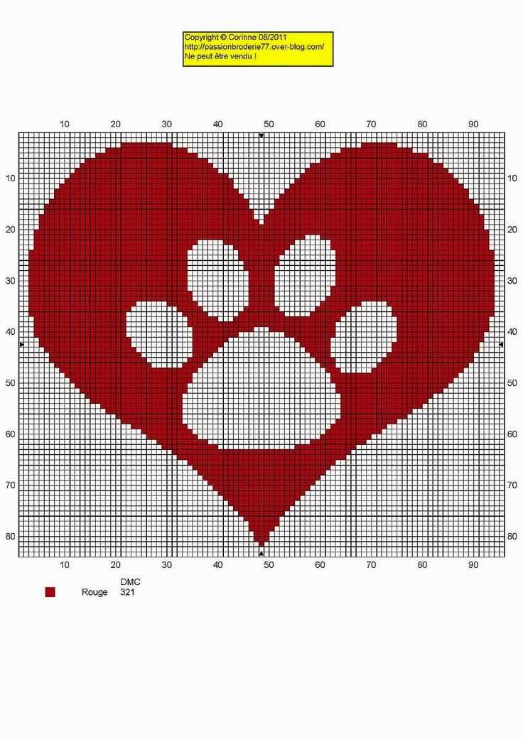 Paw print knitting pattern