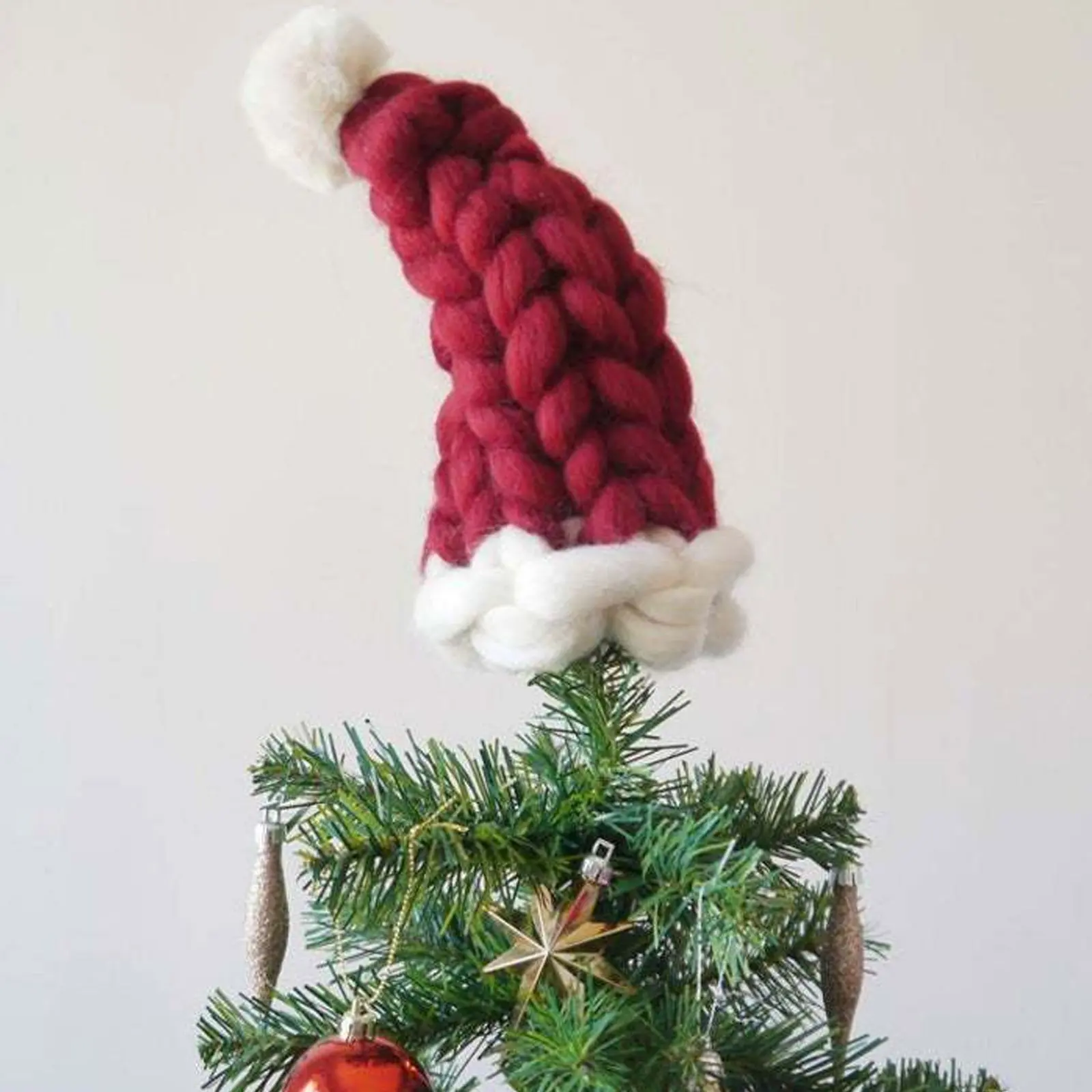 Chunky knit santa hat pattern free