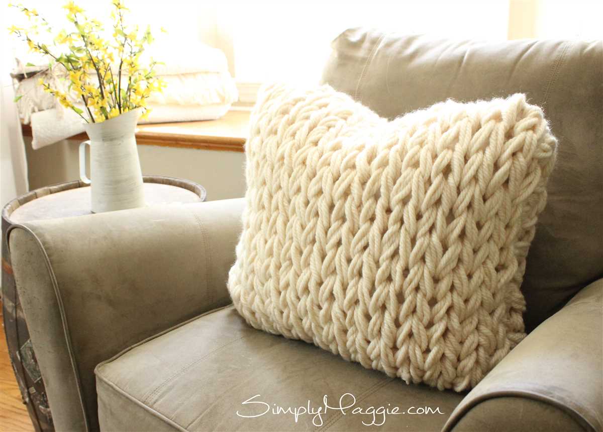 Hand knitted pillow patterns