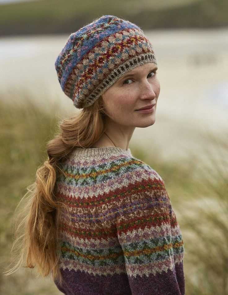 Norwegian star hat knitting pattern