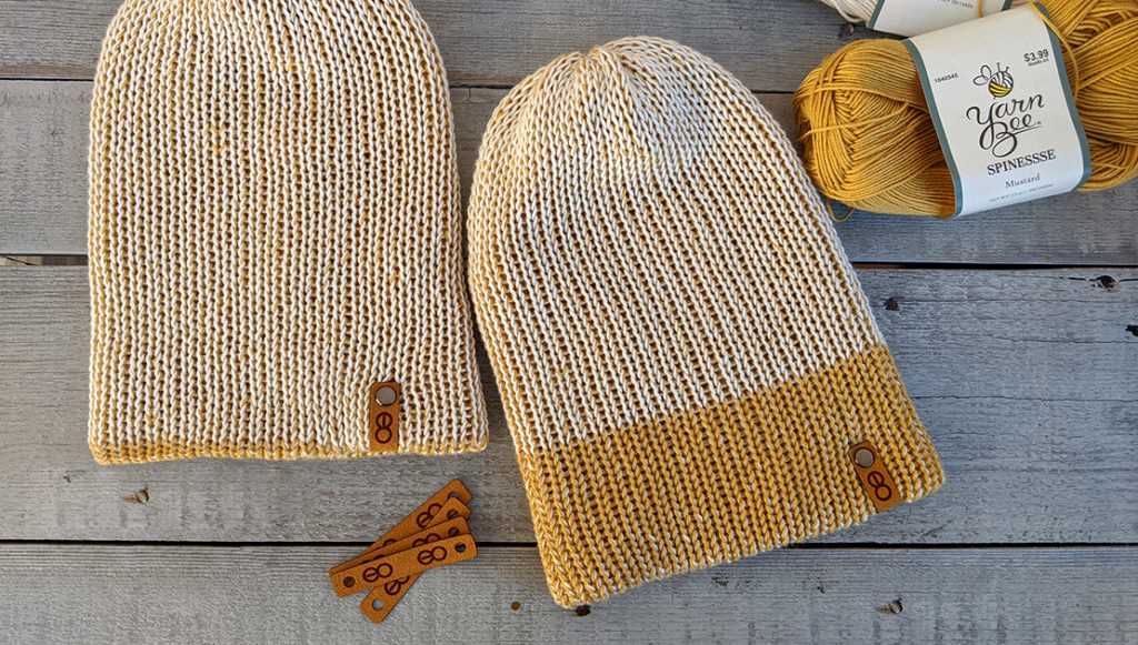 Loom knit beanie pattern