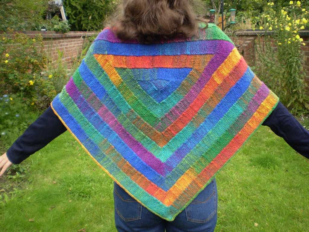 Loom knit poncho pattern