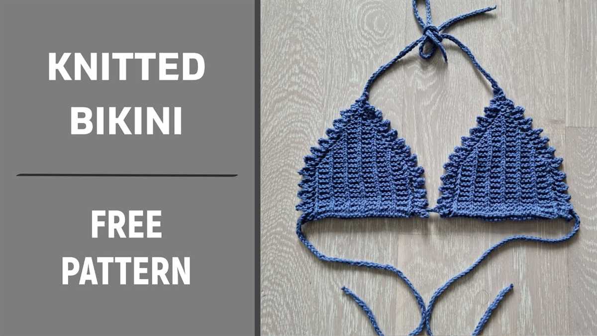 Knitted bikini pattern