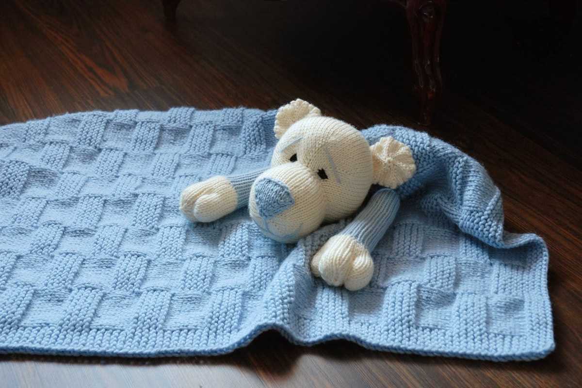 Knitted bear blanket pattern