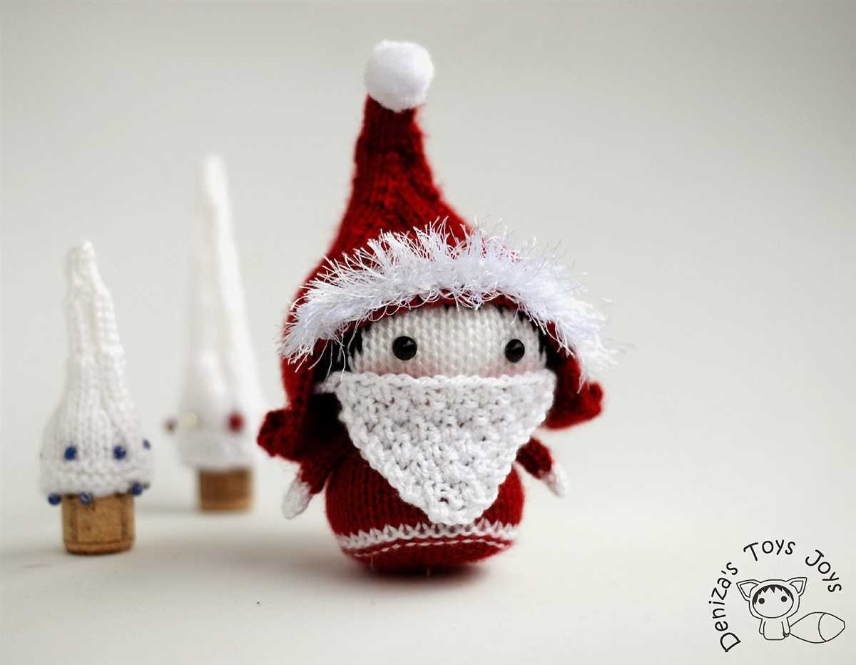 Knitted santa gnomes pattern