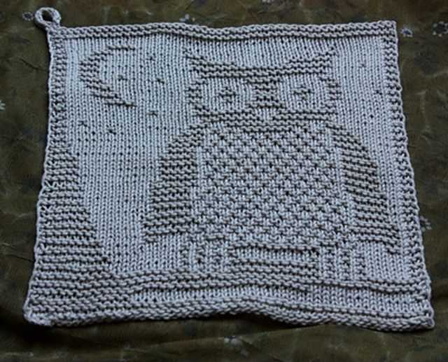 Mitered square knitting pattern