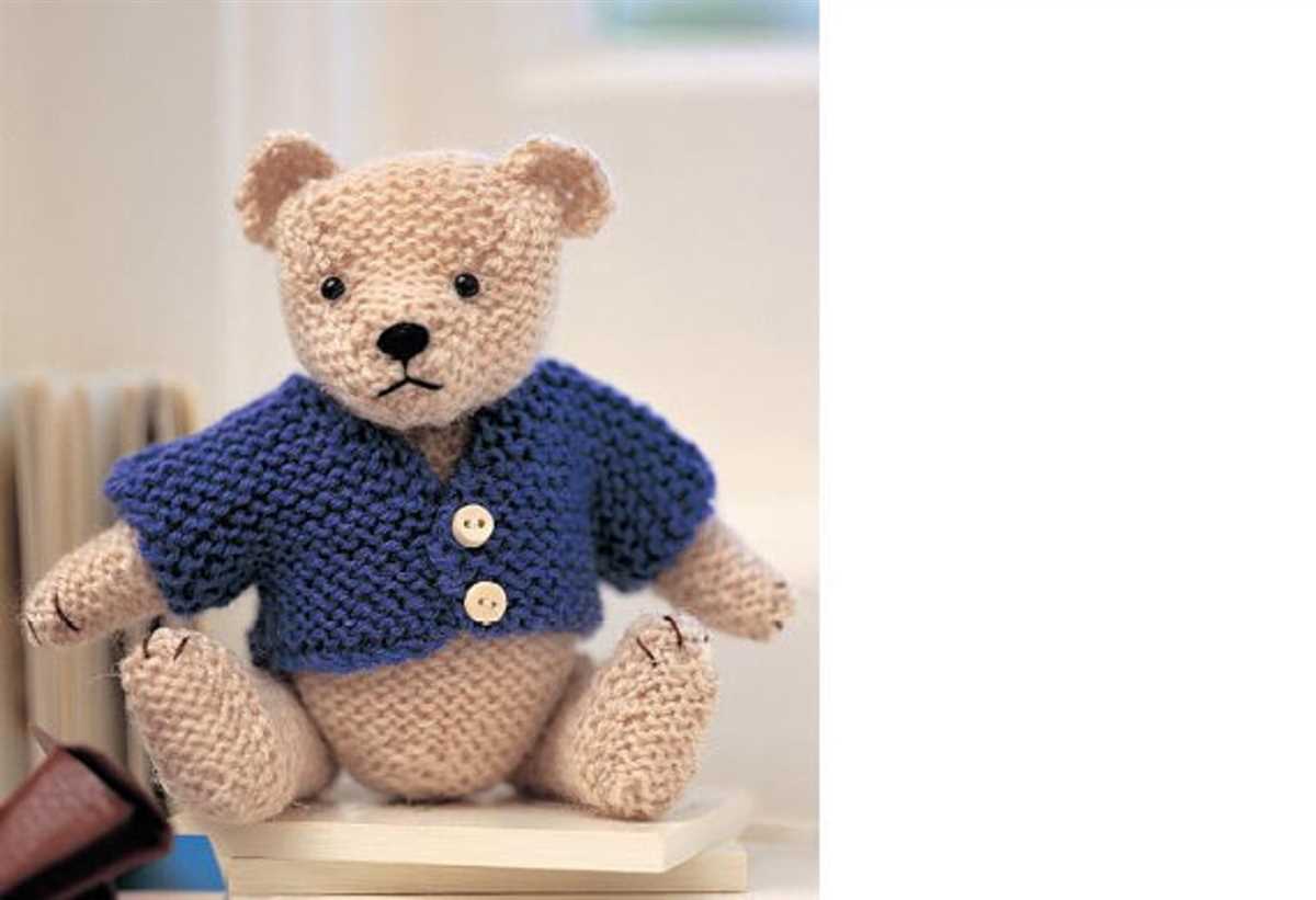 Knitted teddy bear free pattern