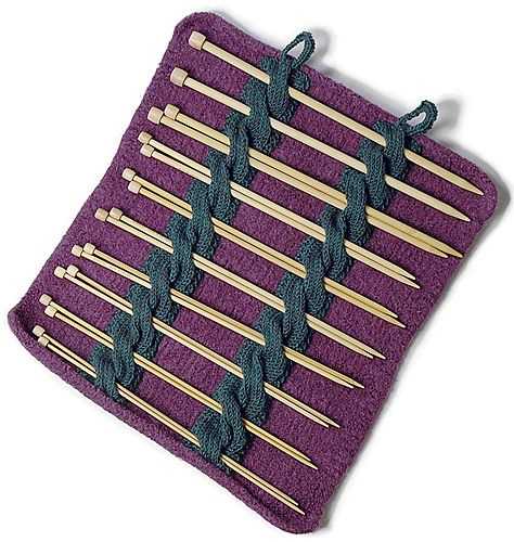 Knitting needle holder pattern