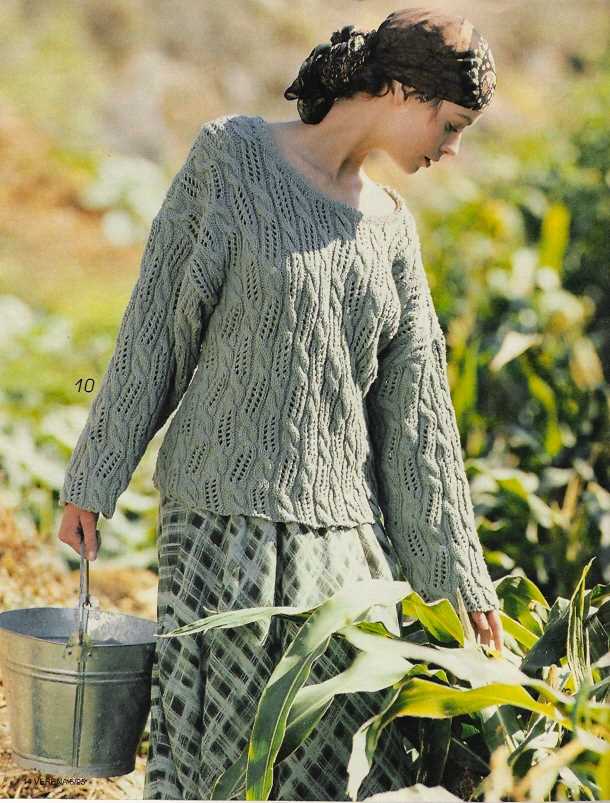 V-neck knitting patterns free