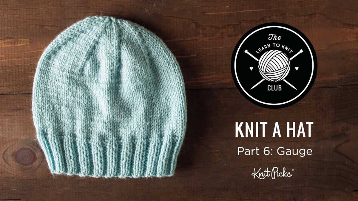 Easy flat knit hat pattern