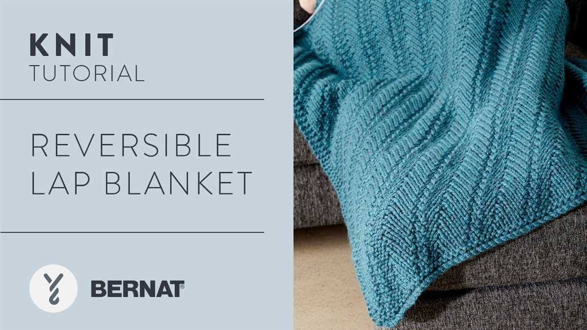 Knitting pattern for lap blanket