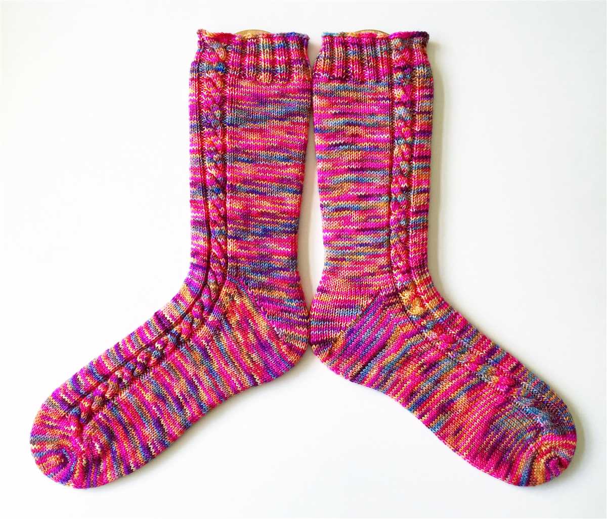 Men's ribbed socks knitting pattern