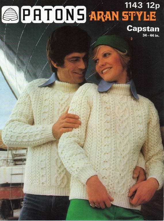 Mens chunky jumper knitting pattern free