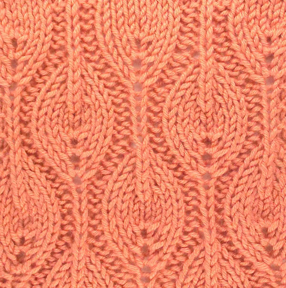 Leaf design knitting pattern