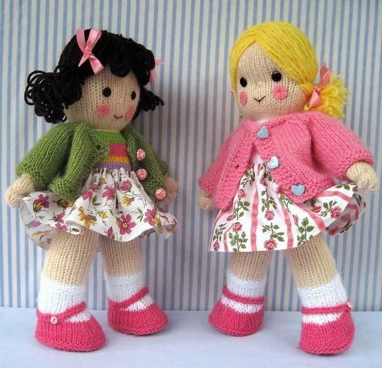 Free knitting patterns toys dolls