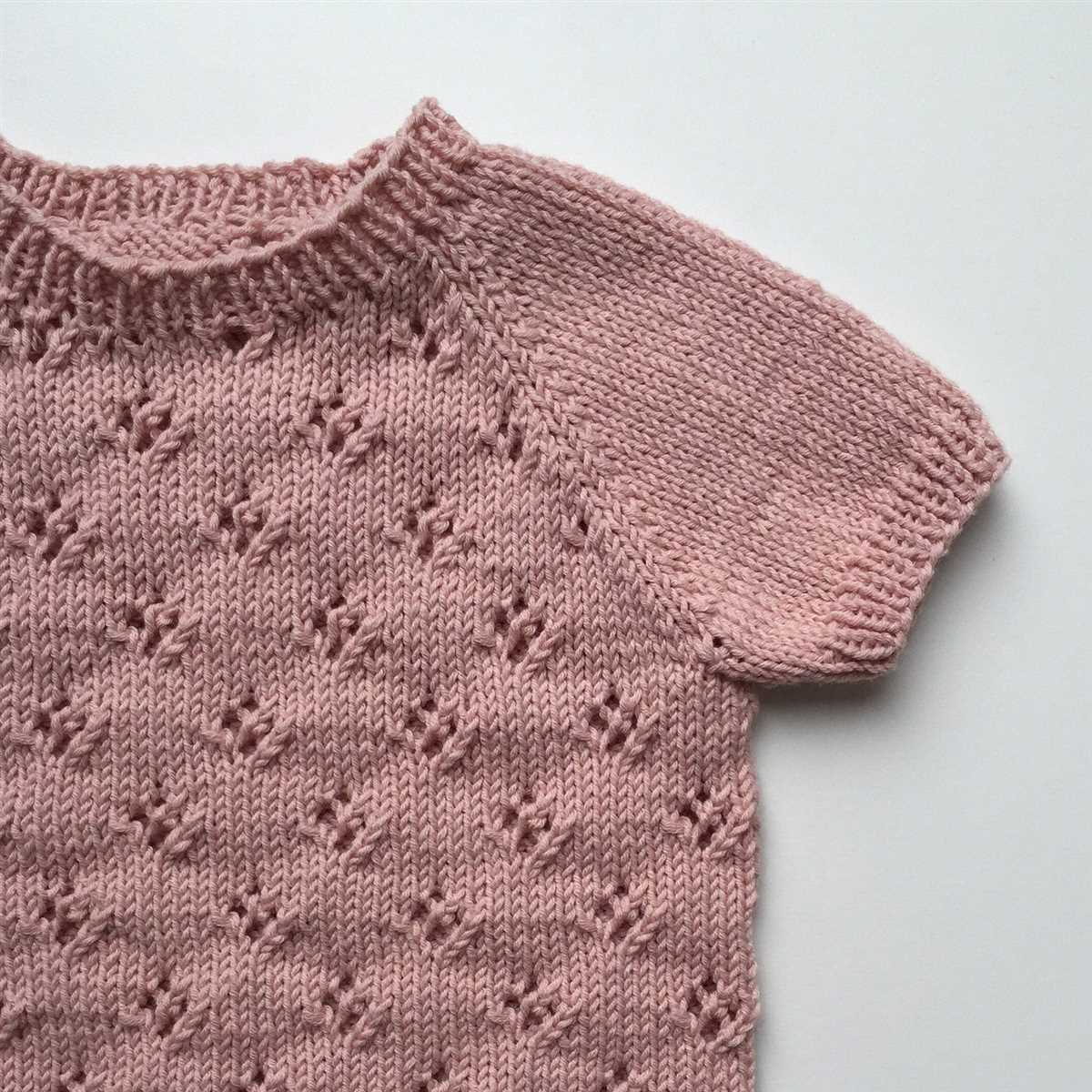 T-shirt knitting pattern