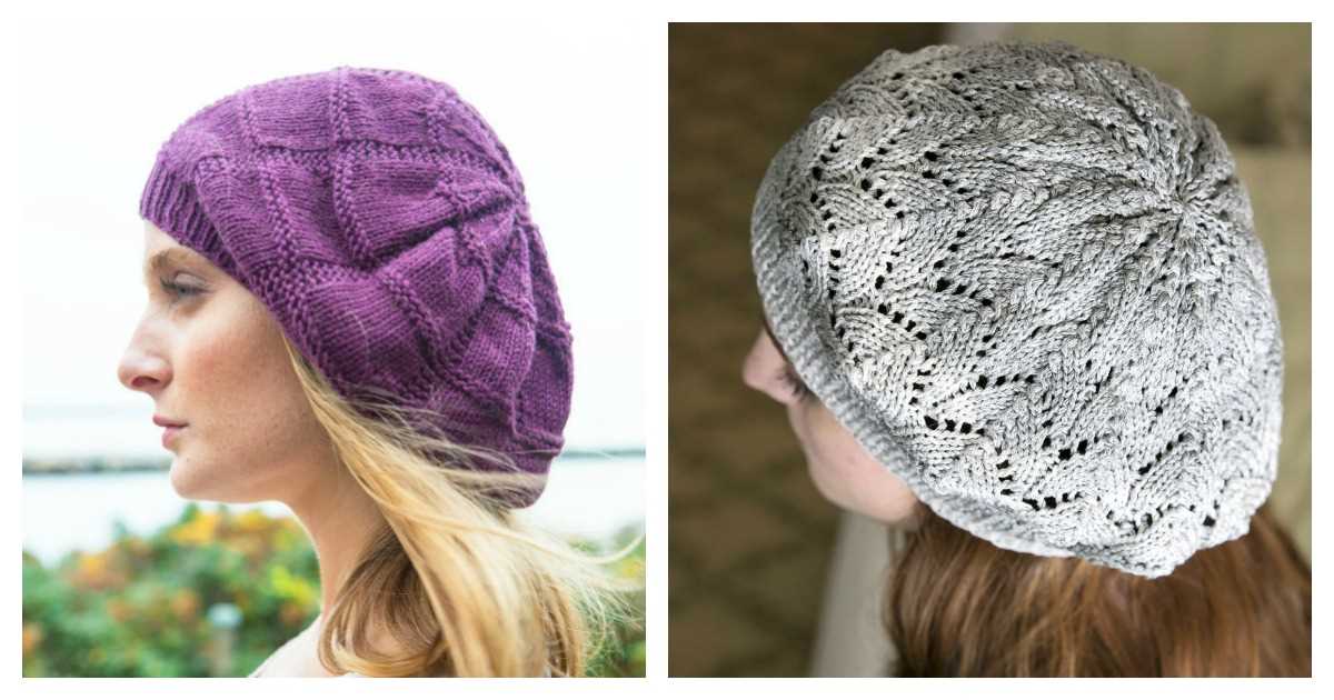 Easy knitted beret pattern