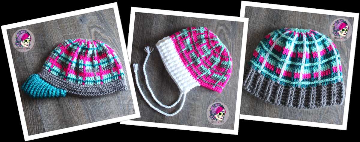 A knitted hat pattern comes in 4 styles