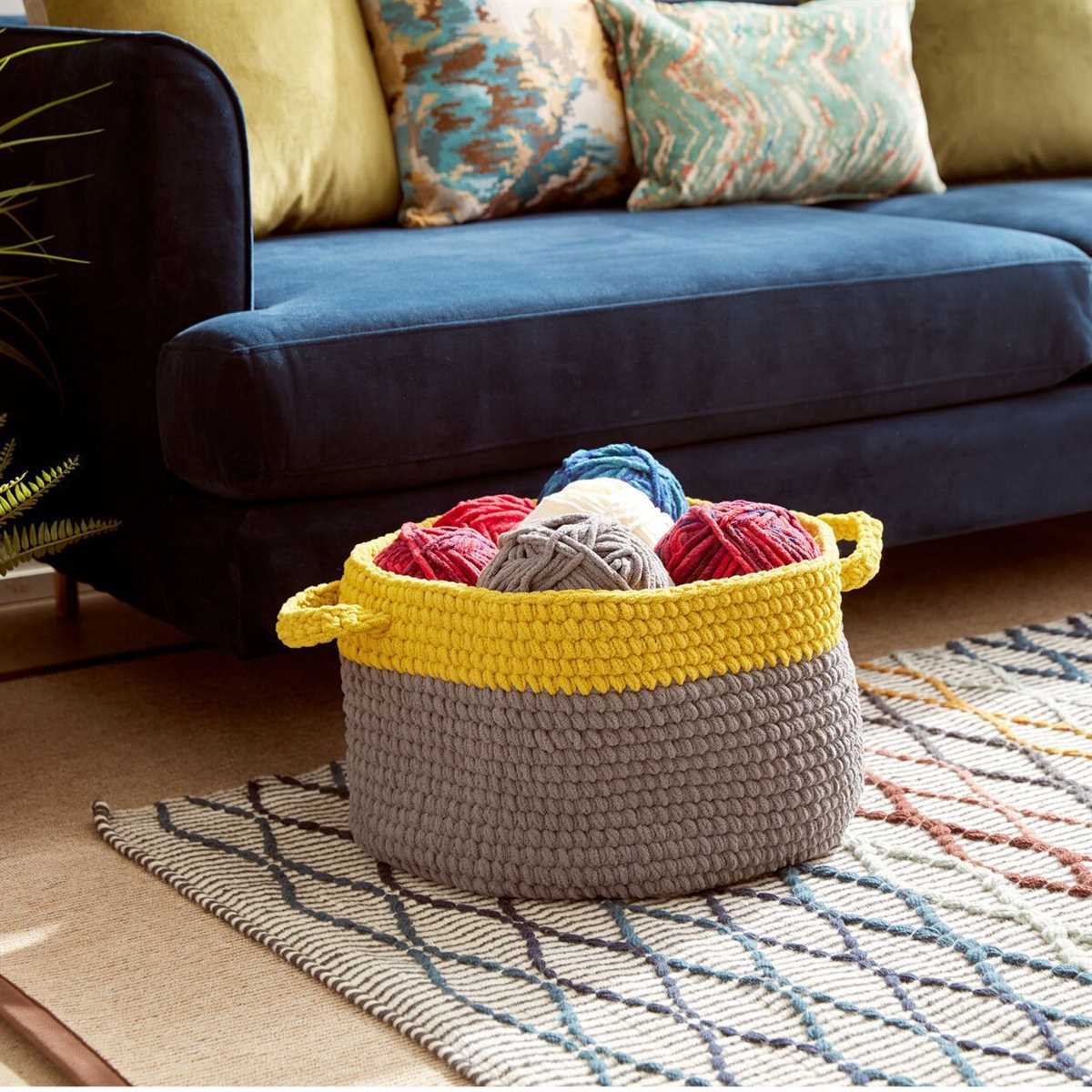 Knit laundry basket pattern