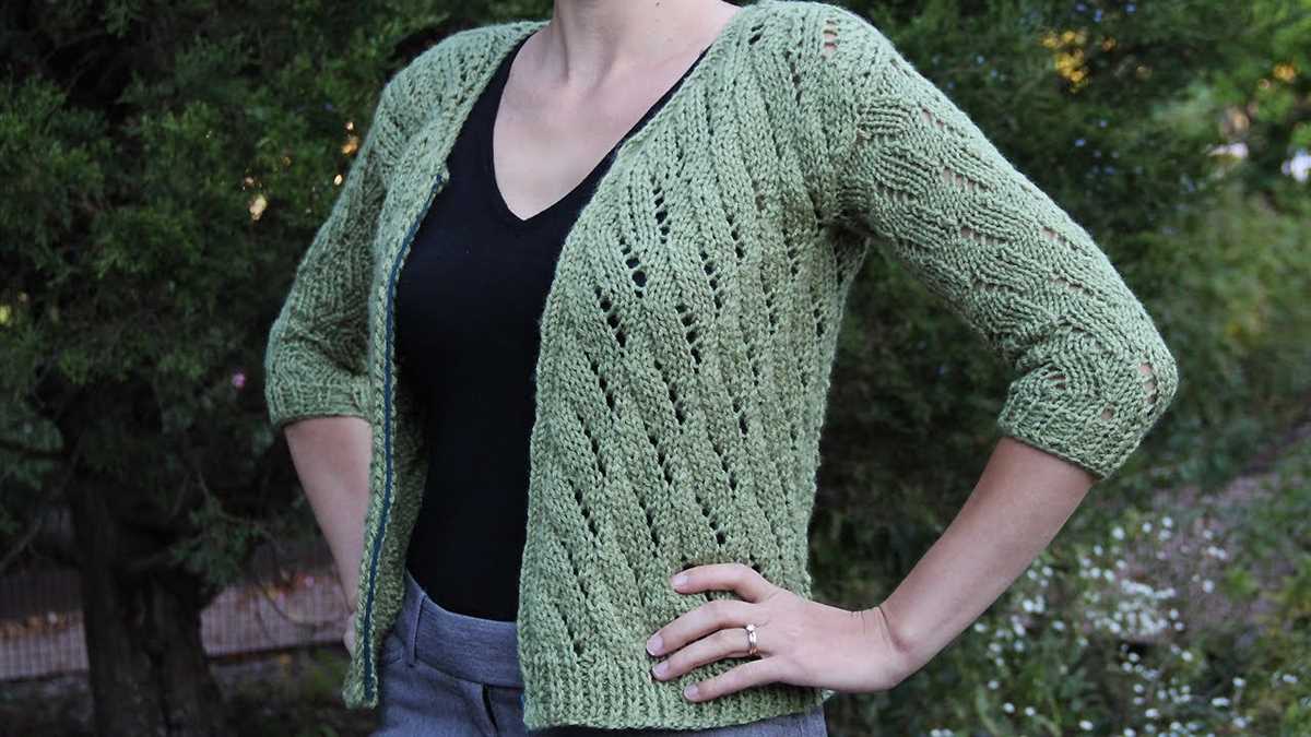 Womens cardigan knitting pattern