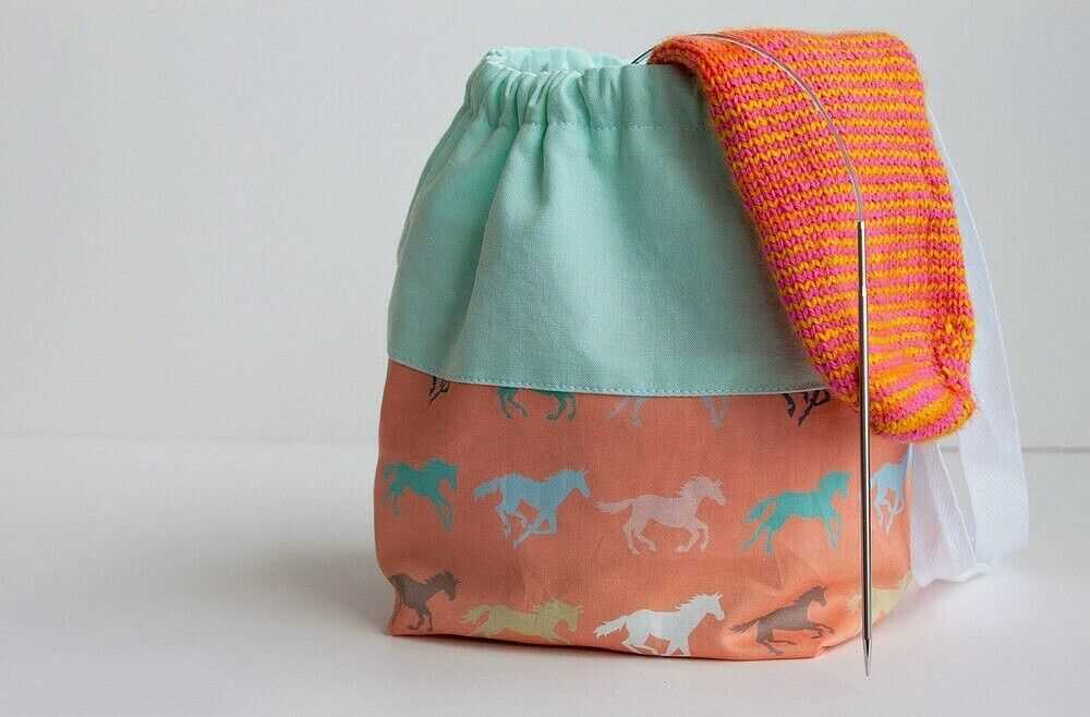 Knitting bag pattern to sew