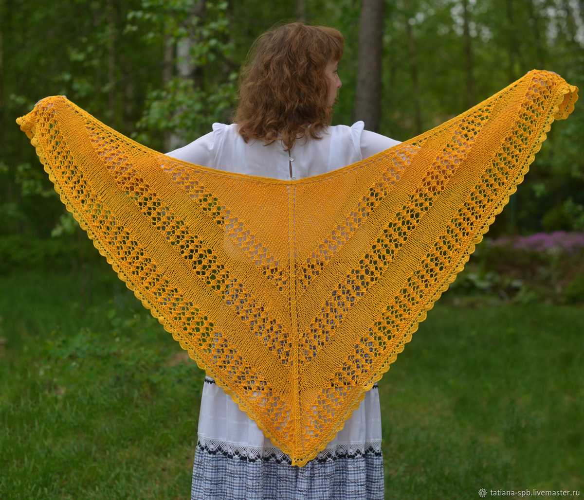 Cotton shawl knitting pattern