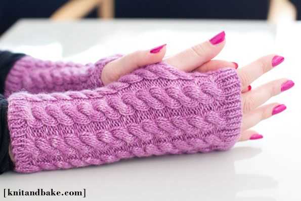 Arm warmers knitting pattern straight needles