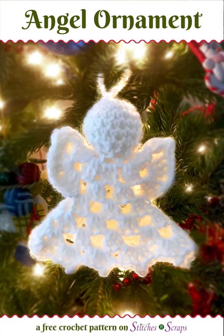 Free knitted christmas angel pattern