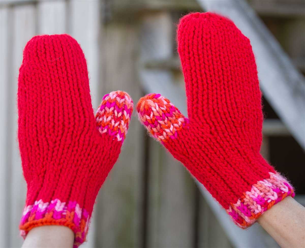 Free knitting mitten patterns for beginners