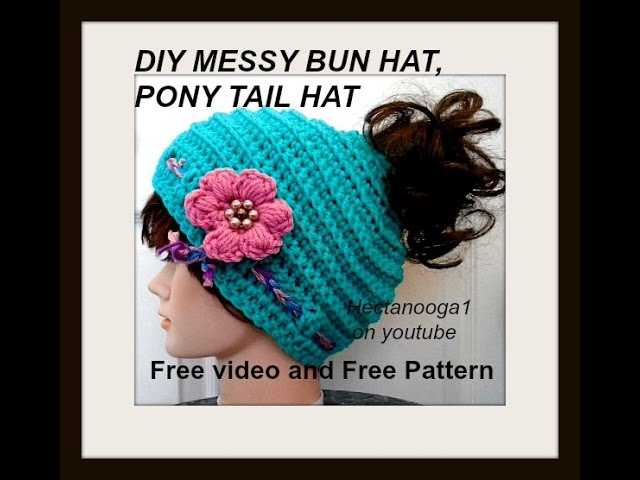 Free ponytail knit hat pattern