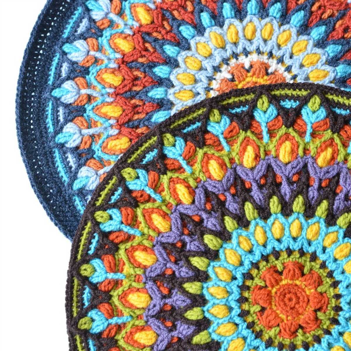 Knit mandala pattern