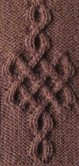 Celtic knot knitting pattern