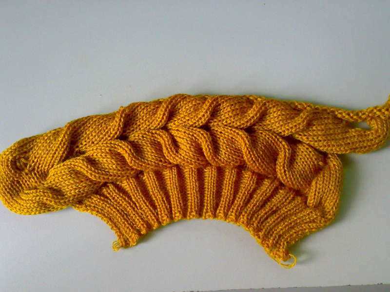 Horizontal cable knit hat pattern