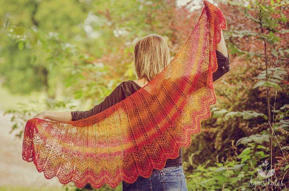 Beaded shawl knitting pattern