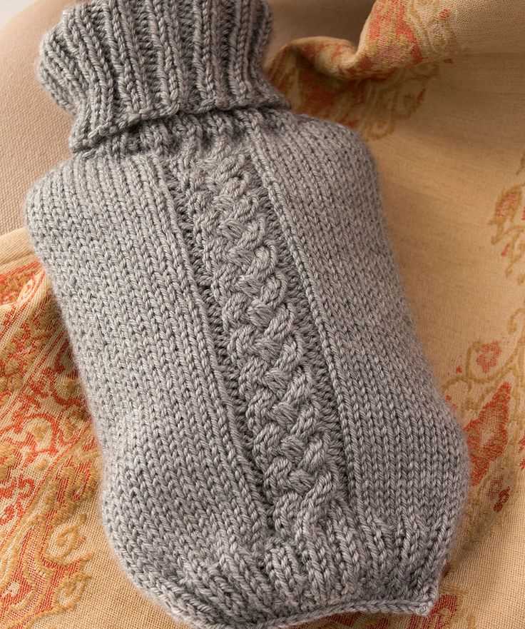 Knitted water bottle cover pattern