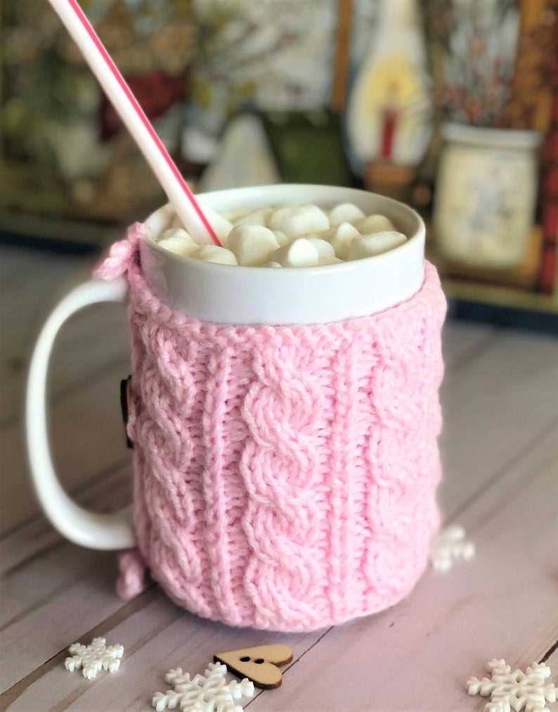 Starbucks cup cozy knit pattern