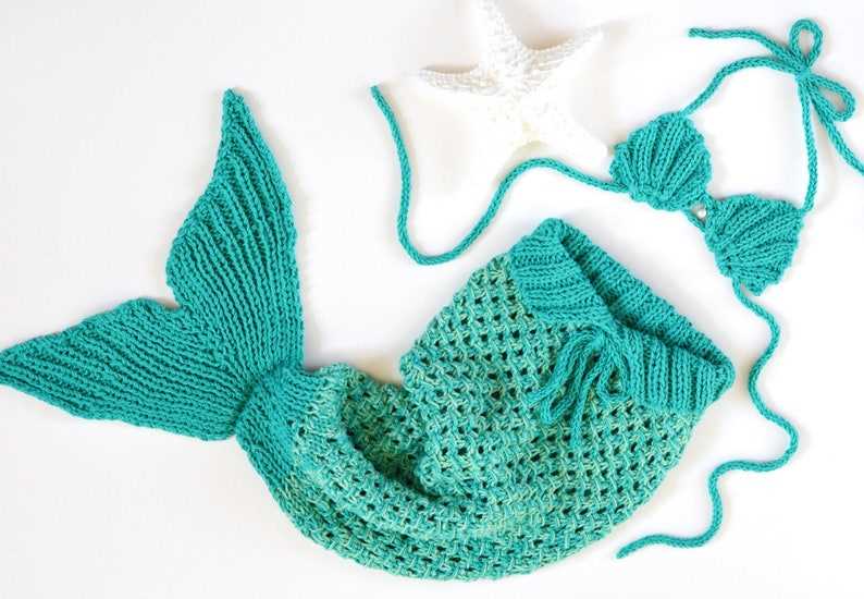 Mermaid blanket knitting pattern