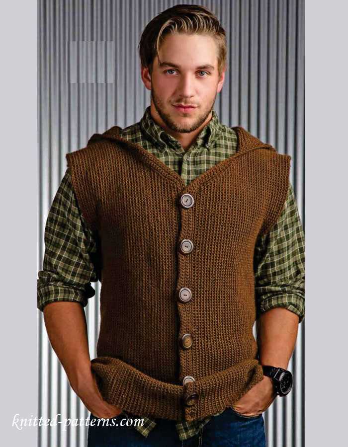 Men's cardigan knitting pattern