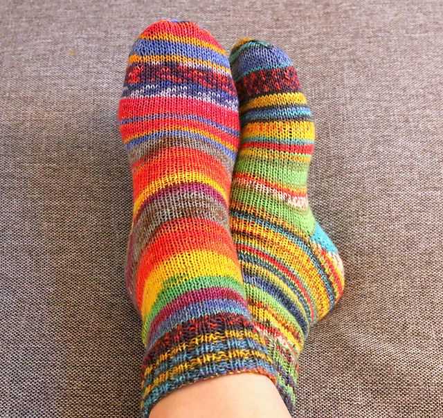 Sock pattern knitting