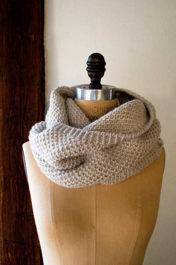 Free brioche knit scarf pattern