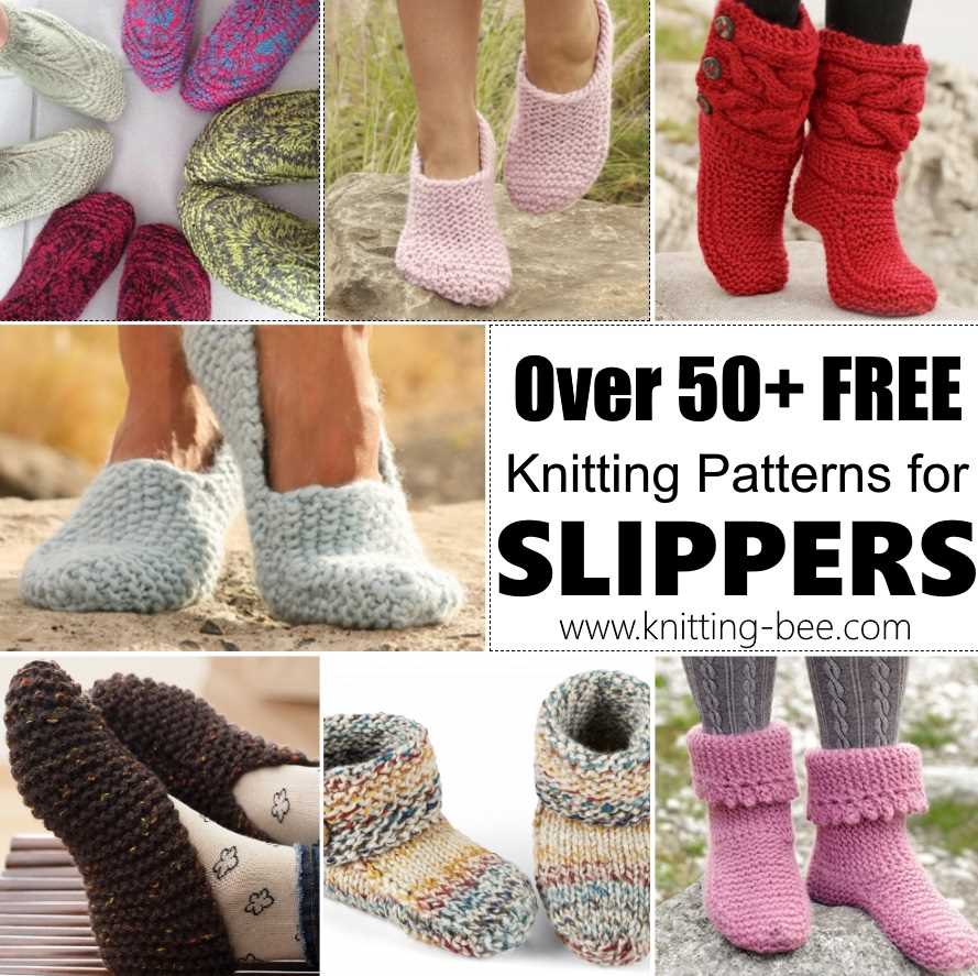 Easy pattern to knit slippers