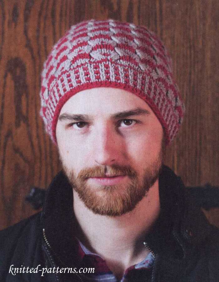 Free pattern for men's knitted hat