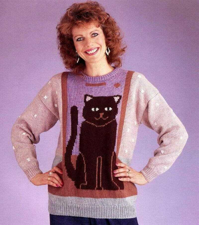 80s sweater knitting pattern