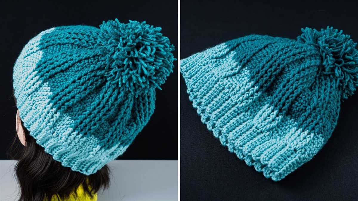 A knitted hat pattern comes in 4 styles